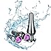Anal Butt Plug Luxury Jewelry Design Stainless Steel Fetish Large+Medium+Small 3pcs Anal Stimulation Sex Toys for Unisex and Couples (Three-Piece Suit)