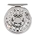 Fiblink Saltwater Fly Fishing Reel with Large Arbor 2+1 BB, CNC machined Aluminum Alloy Body and Spool (5/6 Wt, Silver)