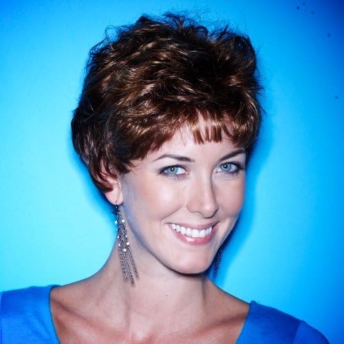 Red Wig - High Quality Kanekalon Synthetic Wigs for Women, Auburn Short Style, Like Human Hair, Hair Loss Replacement