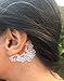 Pinkiou Face Tattoo Sticker gold temporary face tattoos for Women Girls Make Up Dancer Costume Parties, Shimmer Glitter Metallic facial art stickers (white)