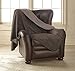 Mambe Silky Waterproof Throw for Protecting Furniture Bed Couch from Stains Caused by Dogs, Cats, Incontinence. Soft, Washable, Reversible (Size Small 2Pack 30x35 inches, Color Chocolate/Cappuccino)