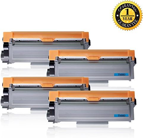 AppToner Compatible TN660 TN630 tn-660 tn-630 Toner Cartridge (4 Pack, Black)