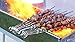 CharbabGrill 15-inch Stainless Steel Flat Shish Kebab BBQ Skewers with S-Hook Value Pack of (50)