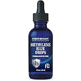 Methylene Blue Drops Pharmaceutical Grade - USP Grade, Third-Party Tested Brain Health Dietary Supplement for Humans, No Formaldehyde, Made in USA (1%) 2 fl oz Bottle