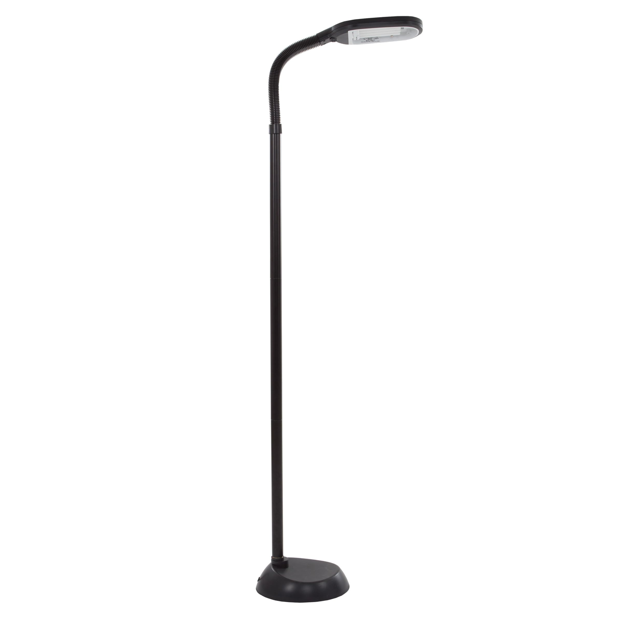 Photo 1 of ***FACTORY SEAL***
Lavish Home Adjustable Floor Lamp for Bedroom - Full Spectrum Natural Sunlight Lamp for Office with Bendable Neck for Reading Light, Craft, Studying, and Esthetician Light - (Black)