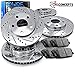 R1 Concepts Front Rear Brakes and Rotors Kit |Front Rear Brake Pads| Brake Rotors and Pads| Ceramic Brake Pads and Rotors |Hardware Kit|fits 2005-2020 Nissan Frontier, Xterra, Suzuki Equator