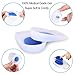 Gel Heel Cups Inserts and Compression Heel Sleeves Socks(4 Pieces), Foot Ankle Pain Relief for Plantar Fasciitis Spurs Pads Cracked Heels Achilles Tendonitis (L = 8.5~11.5)