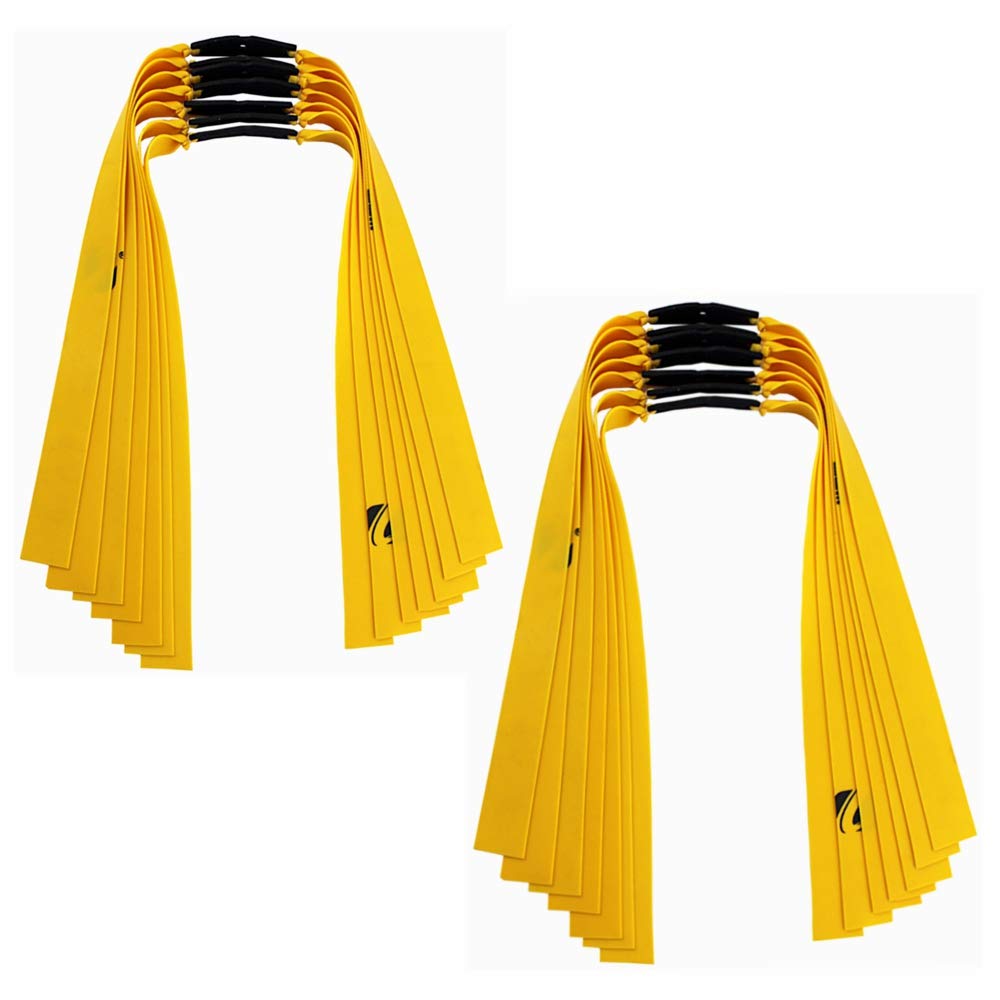 Kiwochy 14PCS Powerful Slingshot Rubber Bands Replacement Rubber Band Replacement Slingshot Slingshots Elastics Flat Rubber Band Slingshot Replacement Bands Hunting Catapult Elastic Shooting Game19.7