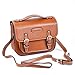 Sunmns Retro Vintage Style PU Leather Case Bag with Shoulder Strap for Fujifilm Instax Mini 9/8/ 70/26/ 90 Film Camera, Square SQ6, Polaroid Zip/ Z2300/ Snap, Brown