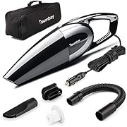 Car Vacuum, Tsumbay 5000PA Strong Suction Vacuum DC 12V 120W Wet/Dry Portable Handheld Vacuum Cleaner Auto Dust Buster with 14.8 Feet Power Cord, Black