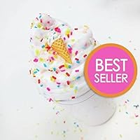Ice Cream Birthday Cake With Sprinkles & Charm - Scented Butter Slime (Daiso)