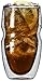 Ozeri Serafino Double Wall Insulated Iced Tea and Coffee Glasses, 16-Ounce, Set of 2