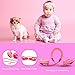 JIEDING Kids Headphones,3.5mm Jack 85dB Volume Limited Stereo Wired Children’s Headphones Over Ear Headsets(Pink)thumb 3