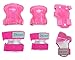Dtown Kids Knee Pads Toddler Elbow Pads Girls Wrist Guards 3 in 1 Protective Gear Set for Inline Roller Skates Bike Scooter Pink