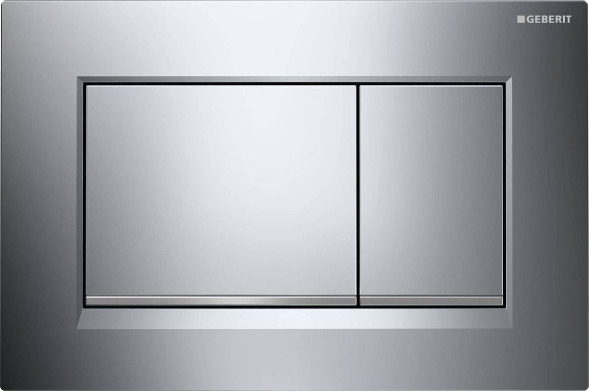 Geberit 115.883.KH.1 Plate 2 Buttons Sigma 30, Grey, 24.6cm x 16.4cm x 1.2cm