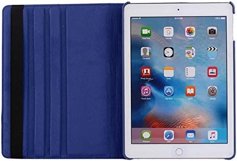 New iPad 9.7 inch 2017 Case,BearDaDa [Lightweight] 360 Degree Rotating Stand PU Leather Cover with Auto Sleep/Wake Function for iPad 9.7 inch 2017 - Blue