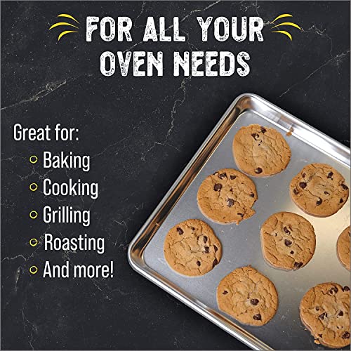 Checkered Chef Baking Sheet Twin Pack 2 Aluminum Cookie Sheets 18" x