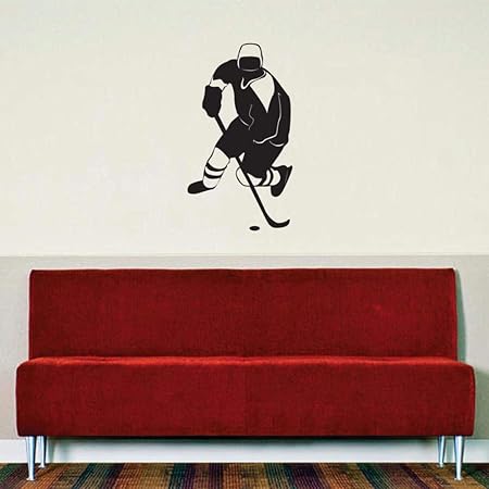 wandaufkleber schlafzimmer Hockey-Spieler für Kinderzimmer Schlafzimmer