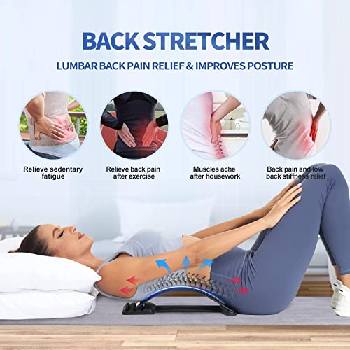 Magic Back Support Back Stretching Device,Back Massager for Bed & Chair