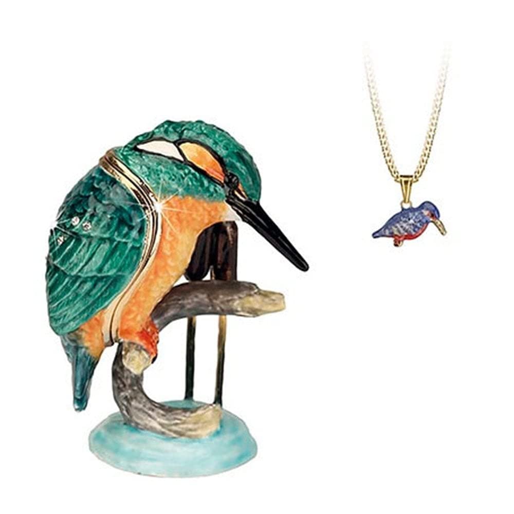 Arora Secrets from Hidden Treasures 1033 Kingfisher Trinket Box, Multicolour, One Size