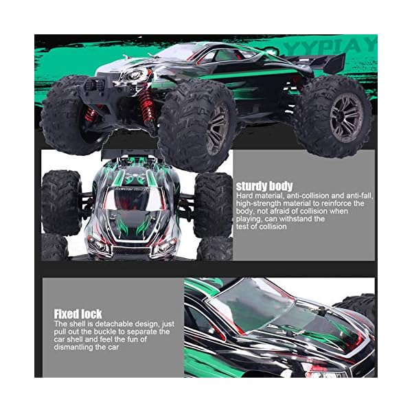 VGEBY RC Car, 1:16 RC Car Offroad RC Rennwagen Elektro Hobby Buggy Spielzeugauto für Erwachsene und Kinder(Grün) – Bild 4