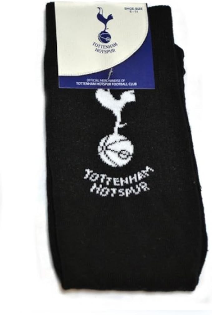 Tottenham Hotspur FC Official Product Jacquard Socks 1 Pair Black Size