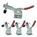 XRPAOWA 4 PCS Toggle Clamp 201B Hand Tool 198Lbs Holding Capacity Antislip Horizontal Quick Release Heavy Duty Toggle Clamp Tool