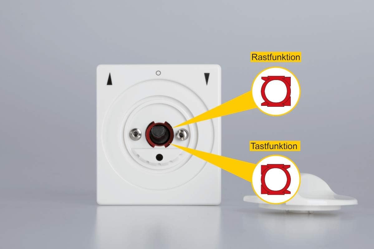 Schellenberg 23003 Shutter Switch Push-Button or Latch Toggle Surface-Mounted White, Surface Mounting, Aufputz - Image 3