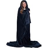THE COMFY Dream Big Blanket - 96x96 Inches, 100% Polyester Soft Microfiber Blanket, Warm and Cozy Throw for Office, Home, Living Room, & Bedroom