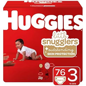 Huggies Little Snugglers Baby Diapers, Size 3, 76 Ct