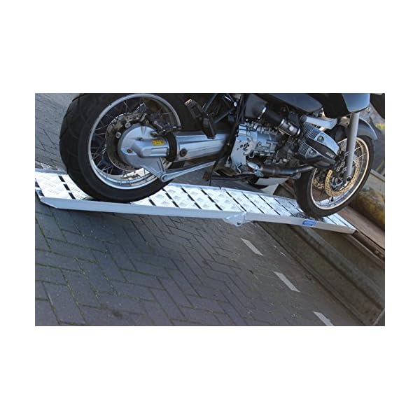 TRUTZHOLM 2 x Auffahrrampe klappbar 226 cm Traglast 1360 kg Alu grau Motorradrampen Verladerampen – Bild 5