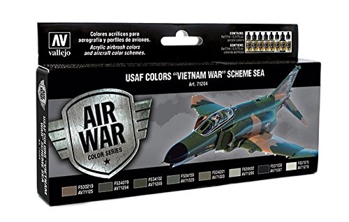 Vallejo USAF Colors Vietnam War Scheme Sea (8 Set) 17ml Paint