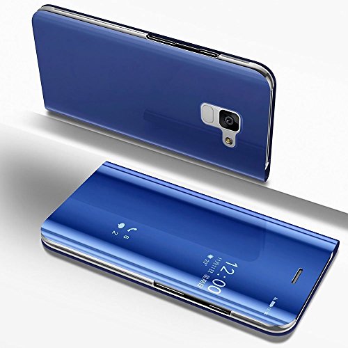 Galaxy a8 2018 case isaderser luxury clear view flip el…