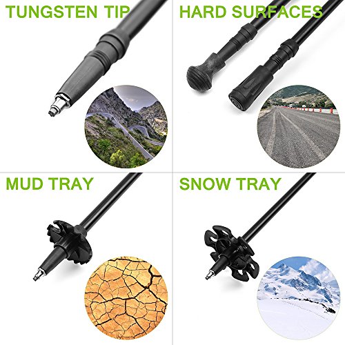 image for HITORHIKE Walking Sticks, Lightweight, 6061 Aluminum,7075 Aluminum,Car