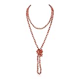RIAH FASHION Hand Knotted Beads Endless Long
