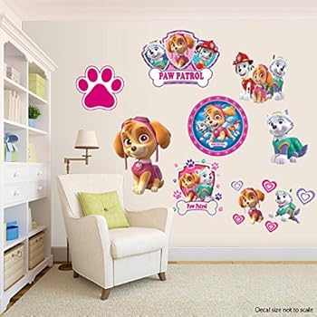 Amazon.com: 6 Inch Everest Skye Paw Patrol Girl Pup Wall ...