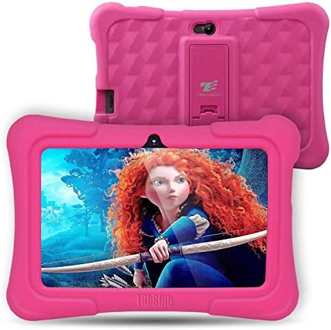 Dragon Touch Y88X Plus Kids Tablet Android 7.1 inch IPS Display 1GB Ram 8GB Rom Kidoz & Google Play Pre-Installed (Pink)