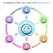 OUTERDO Kids Alarm Clock, Children's Light Alarm Clock for Bedrooms, 7 Color Changing Bedside Clock for Boys Girls,with Indoor Temperature, Touch Control and Snoozing(Blue)