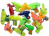 GiftExpress Mini Fun Squirt Water Guns Blasters for Pool Beach Toys Kids Birthday Party Favors Goody Bag - Bulk Assorted Styles Fun for Summer Kids Water Activity - Pack of 12