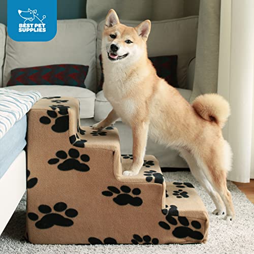 Best Pet Supplies Foam Pet Steps For Small Dogs And Cats, Portable Ramp