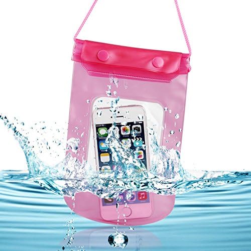 Waterproof Cell Phone Pouch Underwater Swim Dry Bag Case Cover Touchscreen Pink