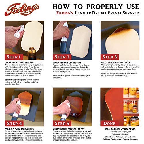Fiebing's LeatherColors 4oz Dark Brown - Water Based penetrating & Permanent Leather dye