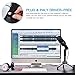 USB Condenser Microphone, Plug & Play Home Studio Recording Podcast Microphone with Stand for PC/Computer Recording Skype, YouTube, Google Voice Search, Games(Windows/Mac), Live Broadcasting