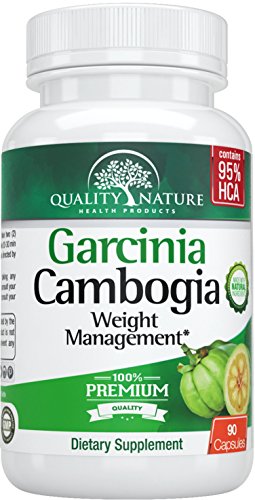 95% HCA, Garcinia Cambogia (Highest Potency) 90 Veggie Capsules: Natural Weight Loss Supplement - Carb Blocker & Appetite Suppressant, offered by Quality Nature