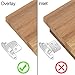 KINGO HOME Face Mount Self Closing Variable Overlay Satin Nickel Cabinet Hinges, 50-Pack