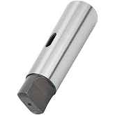 Morse Taper Reducing Adapter, MT5 to MT2 High Hardness Wear Silver Color Tapered Drill Sleeve for Lathe Milling, Steel Drill Sleeve