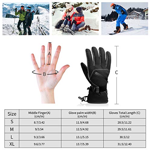 image for BOSONER Ski Snowboard Gloves Waterproof Winter Warm Gloves, Unisex You
