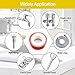 GCQ Teflon Tape, Thread Seal Tapes, PTFE Thread Seal Tape for Plumbers Sealant Tape for Leak Water Pipe Thread 3/4 inch x 790inch (2 Pack/White)