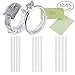 LOKIPA Ring Guards for Loose Rings Set of 12, Ring Size Adjuster 3 Sizes with Sliver Polishing Cloth Ring Spacer for Finger