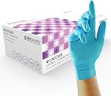 Unigloves Unitrile GS0052 Medical Grade Gloves Powder Free Latex Free Small Blue